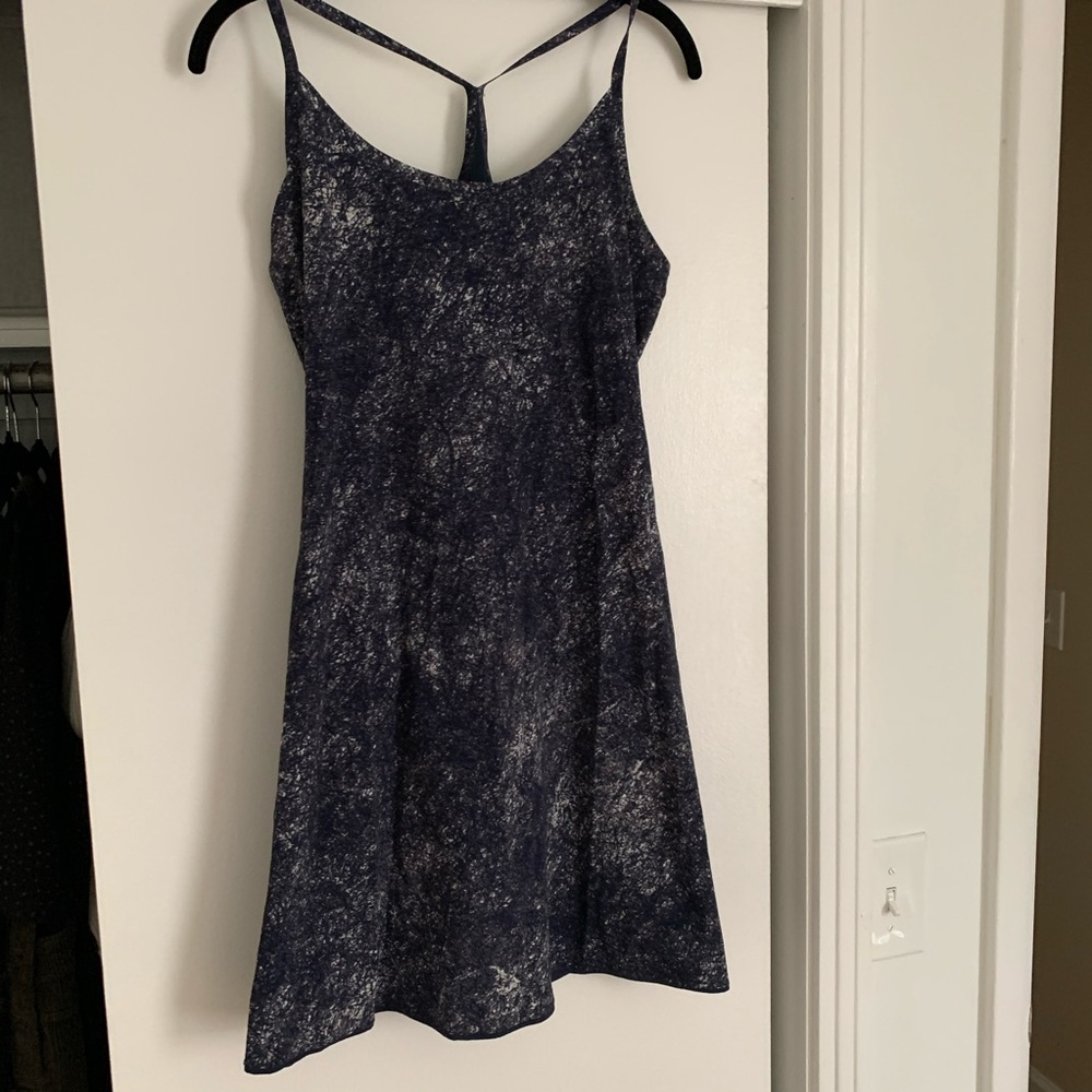 NWOT Outdoor Voices Exercise Dress in Navy Pattern